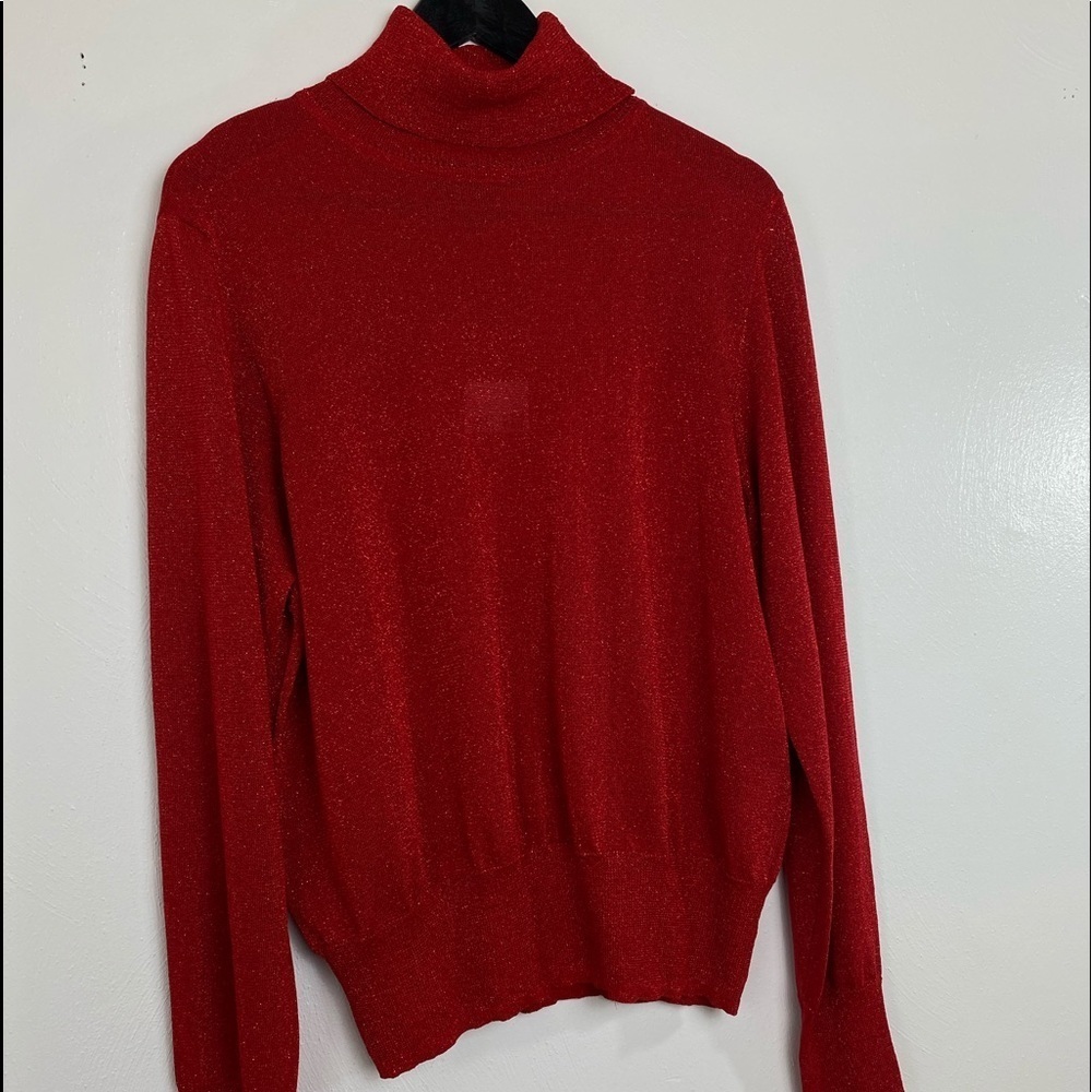 Red Sparkly Sweater Top.Forever 21. Sz. 3X.
